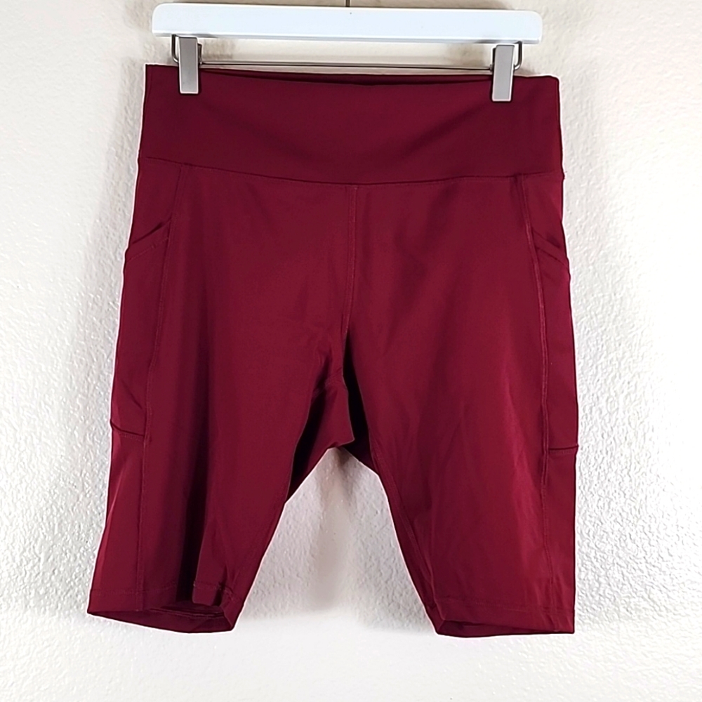 Leggings Depot Burgundy Bike Short
